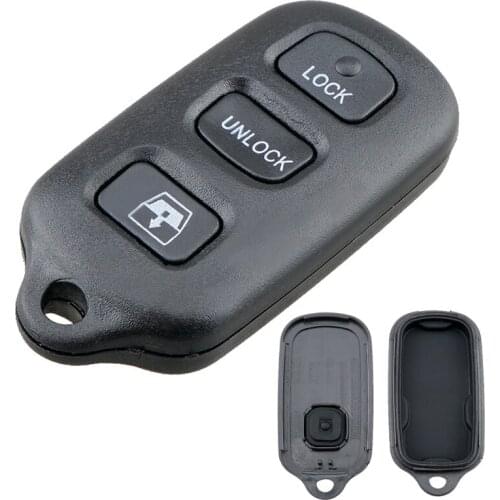 4 Buttons Car Black Keyless Key Fob Case Shell Replacement Remote Cover Car Key Accessories Fit for TOYOTA 4Runner Camry