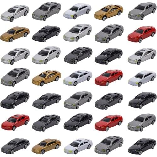 50pcs HO Scale Model Car Toy 1/87 Building Train Scenery Train Scenery