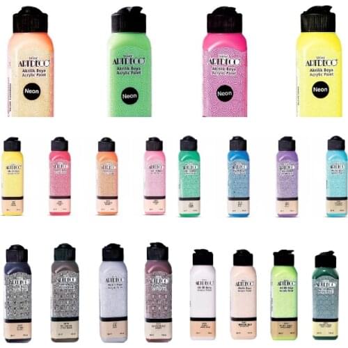 Artdeco Acrylic Paint Sets 4x140 ml Cool Warm Dark Transation Neon Color Sets Student Children Adults Stationery Art Office Home