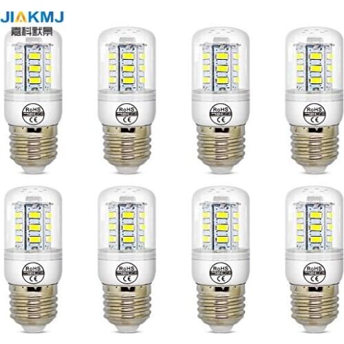 E27 5W White LED Light Bulb Lamp, Low Power Consumption, AC 110-120v, Cool White 6500K, E26 LED Corn Bulb, 40 Watts Replacement