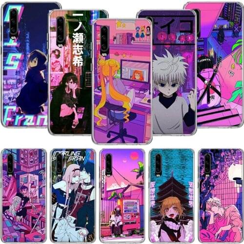 Anime Vaporwave Glitch Hot Phone Case For Huawei P30 P40 P20 P10 Mate 20 10 30 Lite Pro P Smart Z Plus Printing Cover Coque Shel