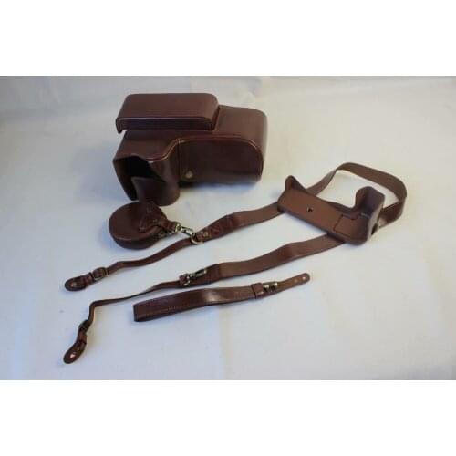 Black/Brown/Coffe Deluxe Edition PU Leather Camera Case Cover For Nikon P1000 With Storage Bag Bottom Opening Case