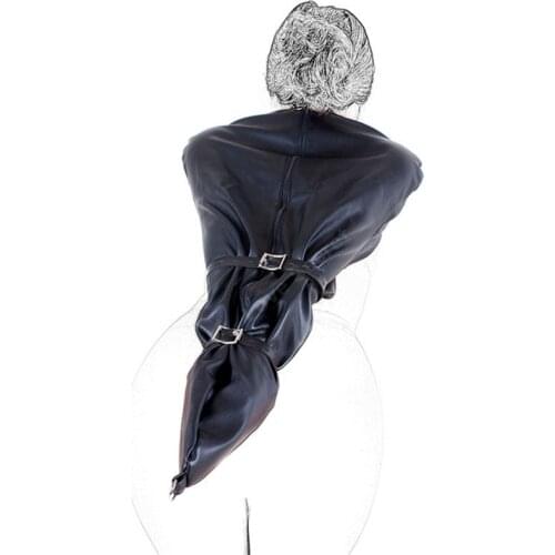 Female Arm Binder Hand Body Restraints Bondage Gear Leather Collar Sleeves Adult Game Slave Fetish Sex Toy Products for Couple