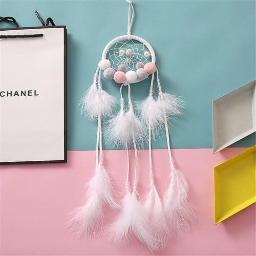 Dream Catcher for Girls Large Dream Catcher for Kids Catch Your Dream Wind Chime Feather Pendants Wall Hanging Home Decorations