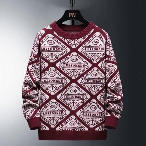 Non-Iron MenS Sweaters Spring Autumn Winter Clothes 2021 Pull OverSize 5XL 6XL 7XL Classic Style Casual Pullovers