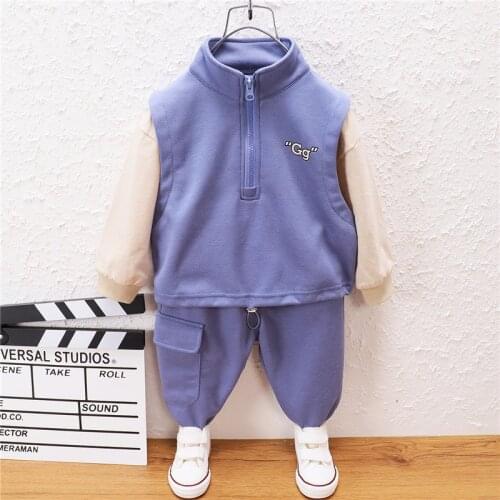 0-5 Year Spring Autumn Boy Girl Clothing Set 2021 New Fashion Letter Top+Pant Kid Children Baby Toddler Boy Girl Clothing