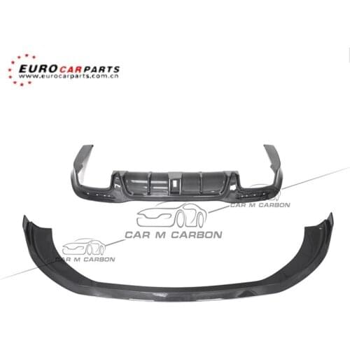S-CLASS 2018year ~ W222 S63/S65 B style carbon fiber rear diffuser with exhaust tips and front lip fit for new S63/S65
