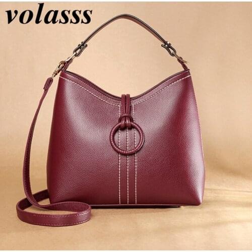 Volasss Womens Handbag High Quality PU Leather Shoulder Bag For Woman Large Capacity Ladies Crossbody Bags New Tote Bolso Mujer