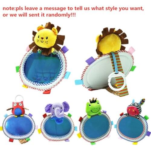 Cartoon Lion Elephant Animal Baby Car Rear View Mirror Adjustable Kids Safety Seat Viewing Rearview Mirrors Cars Decorations