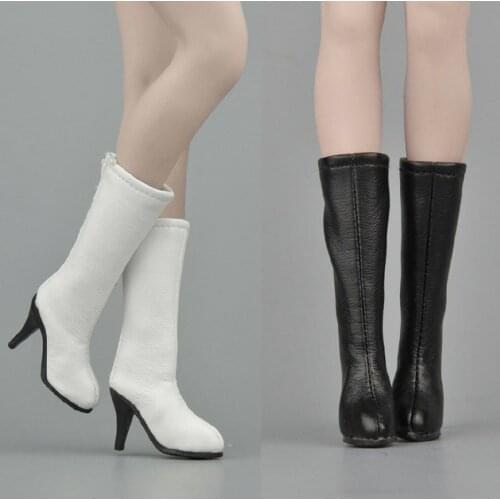 ZY1019 1/6 Scale Female Hollow Middle Boots Model For 12'' Action Figure Body DIY Accessories