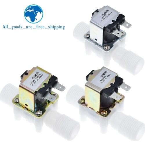 1/2" Plastic Solenoid Valve 12V 24V 220V Magnetic Washing Machine Dispenser Drinking Water Pneumatic Pressure Controller Switch