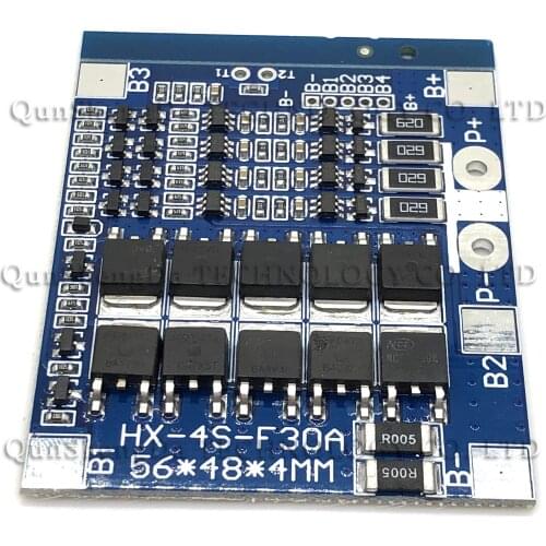1PCS 4S 12.8V lithium iron phosphate battery protection plate prevents overcharge and overdischarge HX-4S-F30A(3.2V)