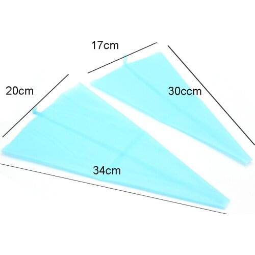 1PC 30/34CM Silicone Reusable Icing Piping Cream Pastry Bag DIY Cake Decorating Tool