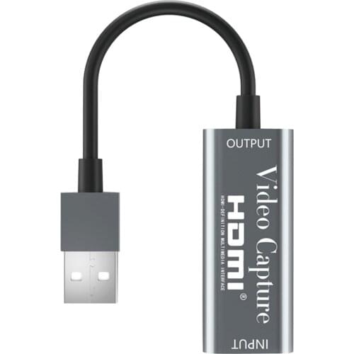 10pcs/lot 1080P HDMI to USB 2.0 Video Capture Grabber Card Dongle Phone Game Recording Box for PC Youtube OBS DVD Live Broadcast