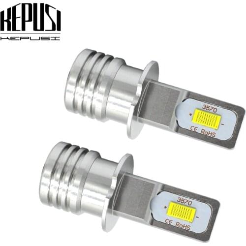 2x H1 H3 Led Fog Lamp Bulb Auto Car Motor Truck 12w 12V 24V White Yellow H3 H1 high power LED Bulbs Driving Running Light DRL
