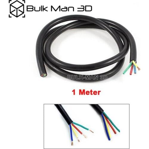 4 Core shielded Cable 1000mm Length for connecting Spindle motor VFD inverter CNC Engraver Machine