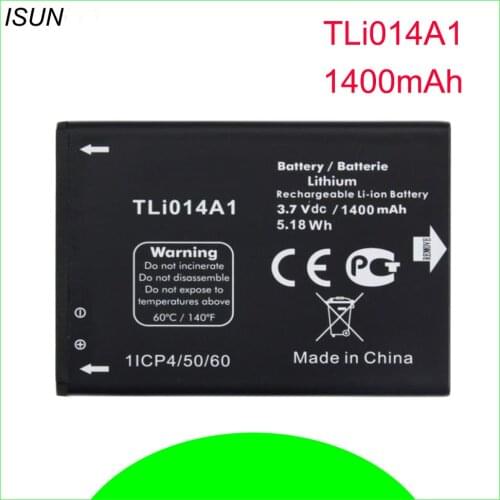 ISUNOO 1400mAh Tli014A1 Battery For Alcatel M'Pop 5020 5020D fire 4012 4012A 4012X 4007D Pixi 3 4.5" 4027 4027D /A 4027X 4010