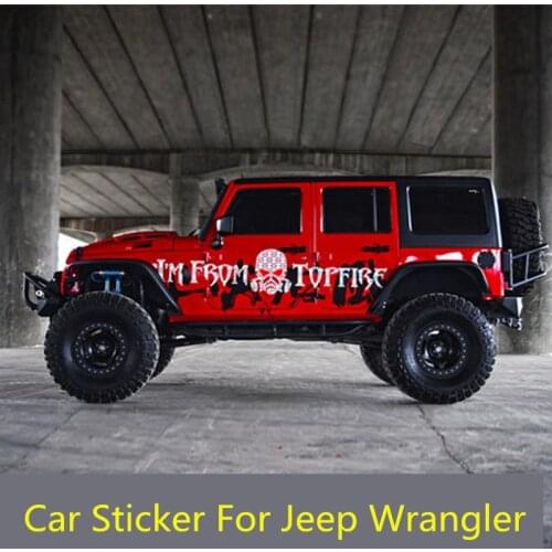 Car Sticker For Jeep Wrangler Decorative Off-Road Vehicle Modified Body Sticker
