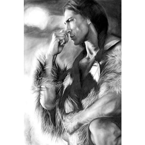 Yujohom Ancient Man Large Diy Full Square Drill Diamond Painting Cross Stitch Mosaic Embroidery Sale Needlework Home Decoration