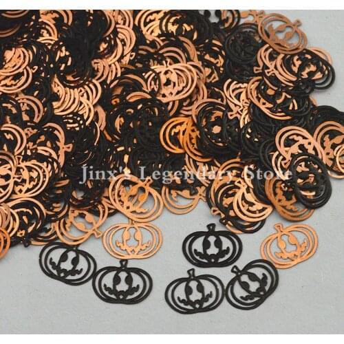 Halloween pumpkin head design black decorations metal nail foil decals sticker for 3d Nail Art Decor Slice Stickers beauty tools