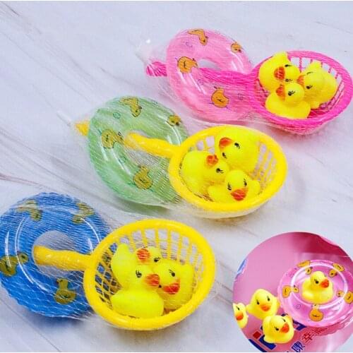 Bath toy bathroom baby play water toy rubber duck animal beach swimming children floating toy animal little yellow duck J0626