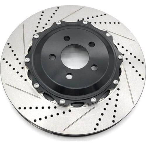 JEKIT Automotive Brake Accessories high-performance aluminum hat with modified drilled slots disc 330X28 for for Mazda-M6