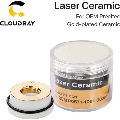 Cloudray Laser Gold-plated Ceramic KT B2 CON P0571-1051-00001 For OEM Precitec Laser Cutting Head 28mm/24.5mm Free Shipping