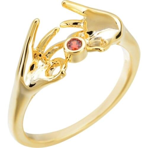 Classic and charming zircon ring with gestures, jewelry for wedding parties of mature women/girls J Z-022