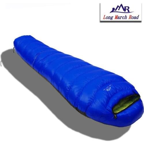 LMR New Style White Goose Down 1500g/1800g/2000g/2200g Filling Spliced Envelope Adult Waterproof Winter Sleeping Bag
