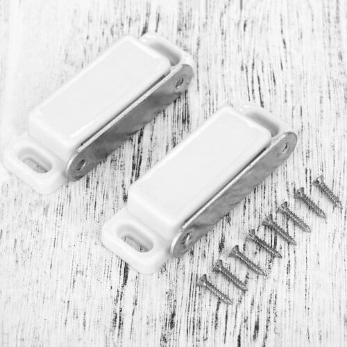 2pcs Magnetic Door Catch Heavy Duty for Cabinets Shutter Closet Furniture Door 74*23mm