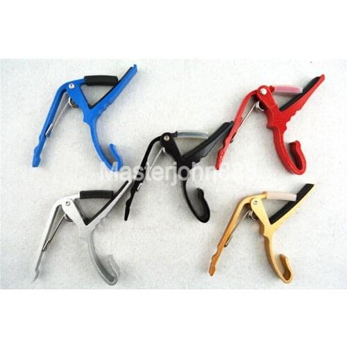 5 Colors Metal Acoustic Electric Guitar Capo Key Clamp Change Clamshell Package
