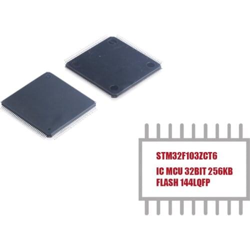 My Group Asia 1PCS STM32F103ZCT6 IC 32-Bit 72MHz 256KB (256K x 8) FLASH 144-LQFP (20x20)ARM Cortex-M3 series Microcontroller