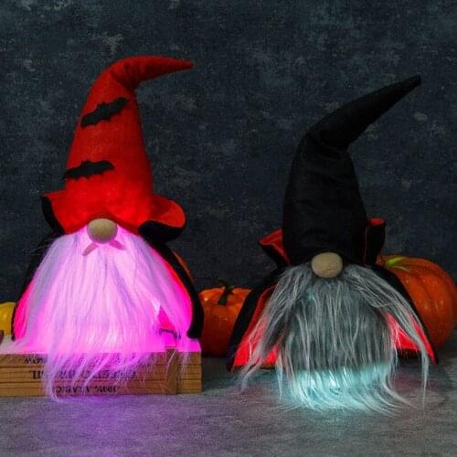 New Led Halloween Night Light Faceless Doll Scene Home Bedroom Decoration Ghost Holiday Vampire Gnome Glowing Doll