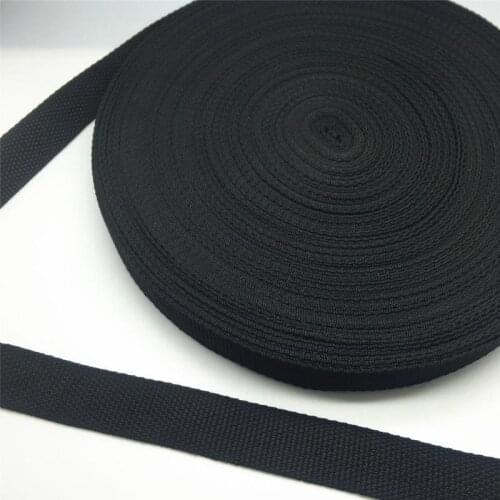 NEW 25mm Wide Black Strap Nylon Webbing Knapsack Strapping Safety Belt DIY Pet Rope Sewing Crafts
