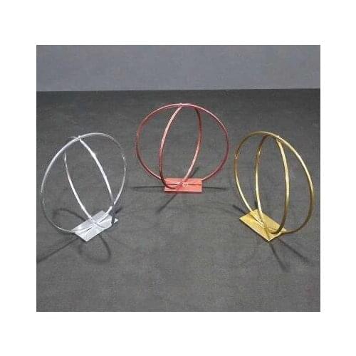 New Baijie iron wedding props, wedding stage decoration, guide ring, flower ware, table flower ornament