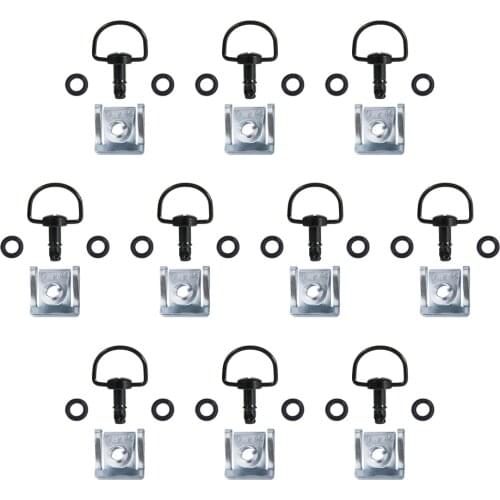 Motorcycle Fairing Fasteners Quick Release D-RING 1/4 Turn Rivet 10 Sets Racing bolts screws 17MM For YAMAHA For Honda For BMW