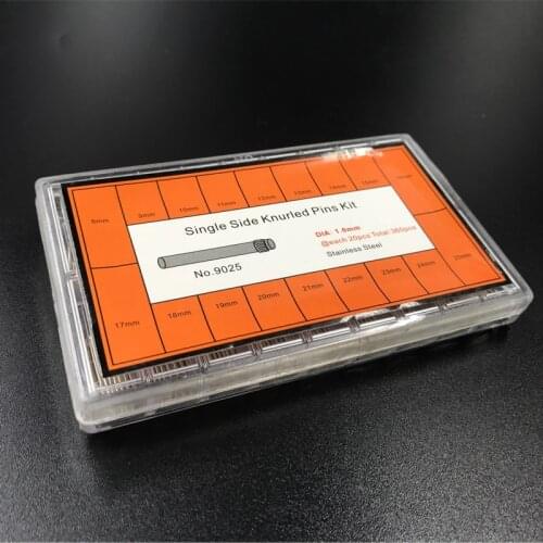 Stainless Steel Watchband Buckle Link Pins Kit 8mm~25mm 1.0 dia Assort Size Steel Watch bracelet Knurleds