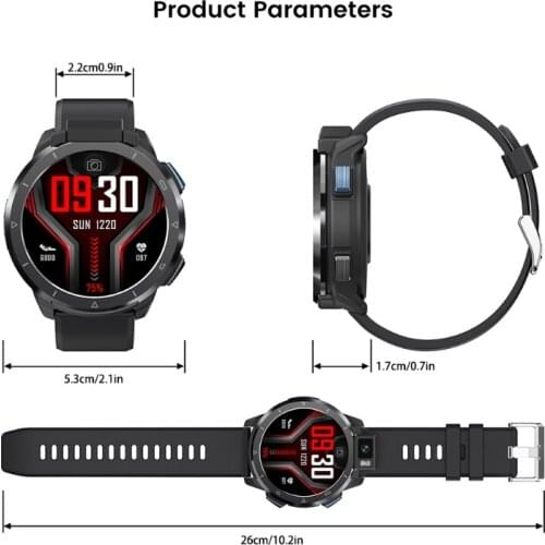 Compatible with KOSPET Optimus 2 2 4G Smart Watch Men 4GB 64GB 13MP Camera Flash 1260mAh Android10.7 Phone WIFI Au09 21