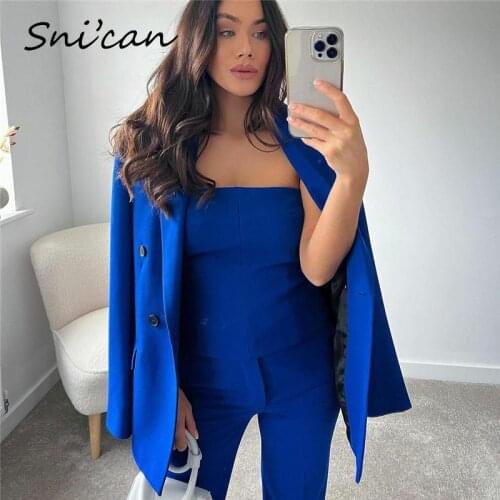 Snican Womens Blue Coats