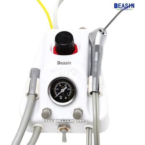 Dental Lab Portable Turbine Unit plastic shell with Handpiece tube 4 hole /2 hole