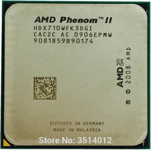 AMD Phenom II X3 710 2.6 GHz Triple-Core CPU Processor HDX710WFK3DGI Socket AM3