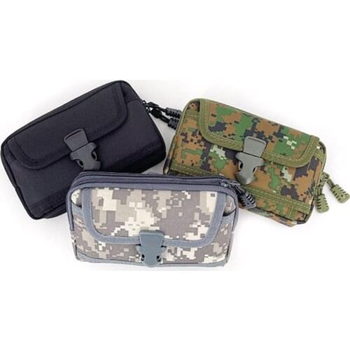 Military Camouflage Molle Pouch Tactical Belt Waist Pack Outdoor Wallet Purse Packet Utility EDC Bag for 6.5'' Phone Hunting Bag