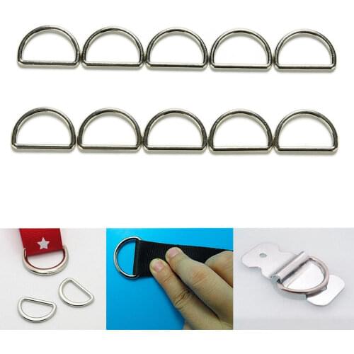 100/200/500Pcs Silver Plated 25mm/1" D Ring Bag Belt Ring Buckles Bag Clothes Accessory