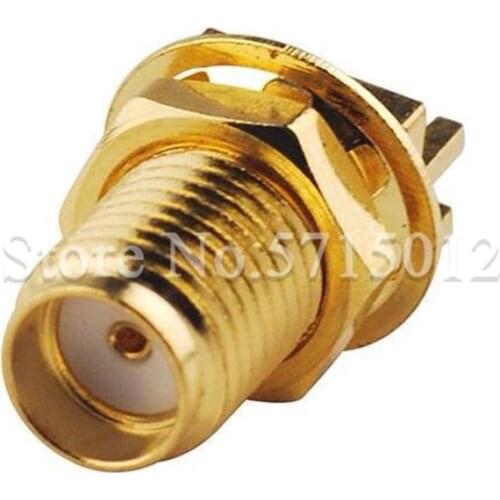 5PCS SMA-KE Side Pin (SMA-KHD) RF Connector Socket Lengthened 11mm Screw Thread Famale Center Soldering PCB Board RF Adapters