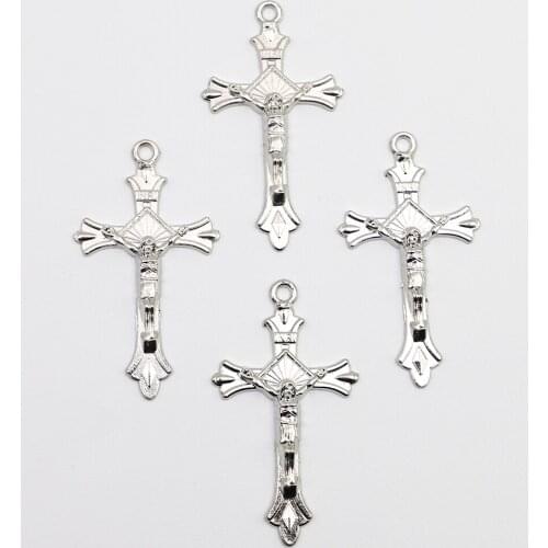 500pcs of Catholic Small Metal Flared Crucifix Cross