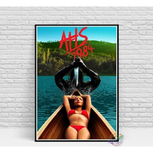 American Horror Story Whitepaper Poster TV Show Canvas Painting Prints Wall Art Pictures For Home Decor