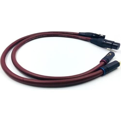 Audiophile Cardas Cable 2 RCA Male to 2 XLR 3 Pin Male Female Cannon Amplifier Mixing Plug AV Cable Dual XLR to Dual RCA Cable