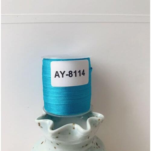 AY-8114 A Roll Wholesale 2mm-36mm 100% Pure Silk Embroidery Ribbons Handcraft Supply Double Faced Thin Taffeta Silk Ribbon