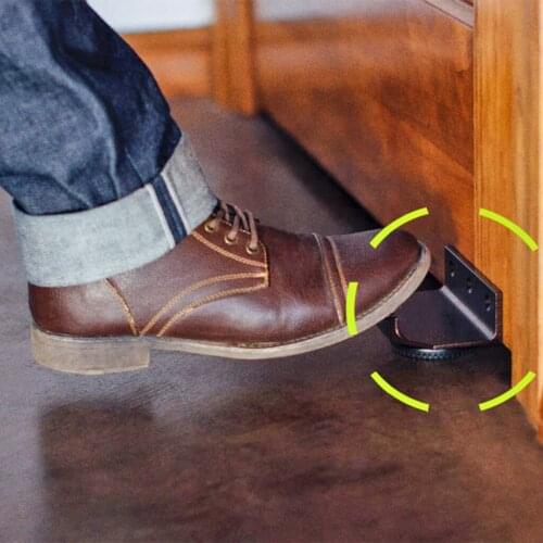 Hands Free Touchless Hands Free Foot Door Opener Handle Bracket Thick Metal Convenience Home Door Opener Accessories 20Arl16