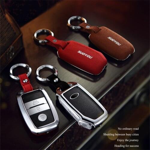 Zinc alloy Suede Fur Car Key Cover Case For Kia Ceed Rio Sportage R K3 K4 K5 Ceed CD Sorento Cerato Forte Optima 2016 2017 2018
